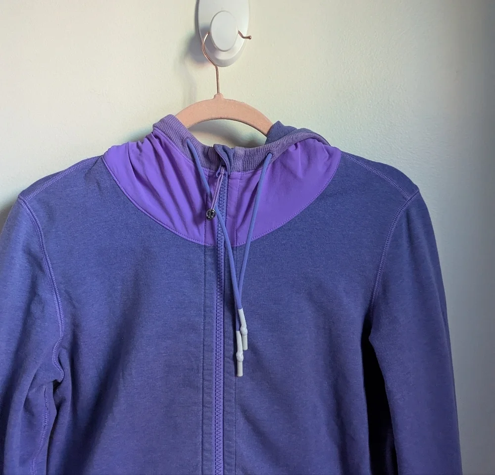 LULULEMOn Purple Voyage Athletic Casual Athleisure Hoodie Sweater Size Medium - Picture 5 of 14